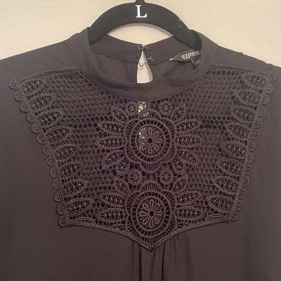 Express Black Blouse size L - Picture 2 of 4